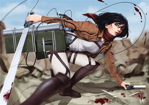 Mikasa Ackerman By Palsie Mikasa Attack On Titan Anime
