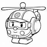 Poli Robocar Coloring Pages Drawing Colouring Rescue Helly Kids Getdrawings sketch template