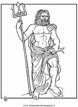 Greche Divinita Divinità Zeus Poseidone Nettuno Grecia Acolore sketch template