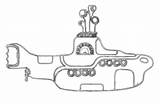 Submarine Yellow Beatles Coloring Los sketch template