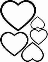 Heart Printable Cut Shapes Stencils Valentine Outline Valentines Clipart Size Kids Shape Coloring Sequence Template Templates Cliparts Cards Clip Srdce sketch template
