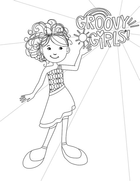 groovy girls  coloring pages coloring pages holly hobbie color