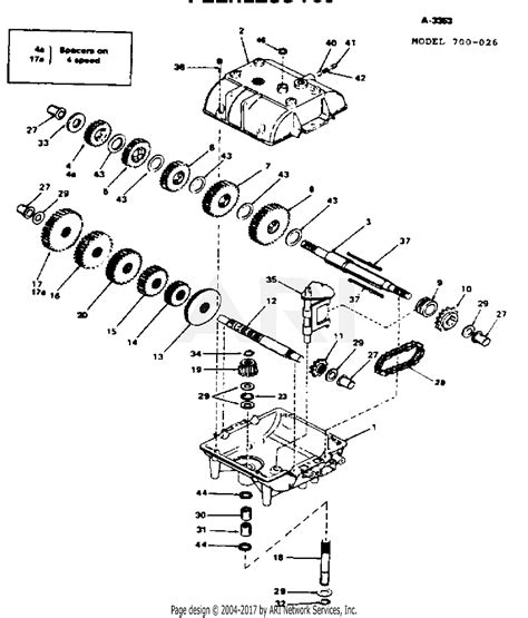scag sw ka   parts diagram  peerless transmission model