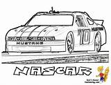 Cars Race Coloring Pages Car Nascar Sports Force sketch template