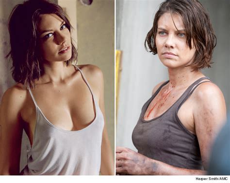 maggie from the walking dead cleans up for maxim see