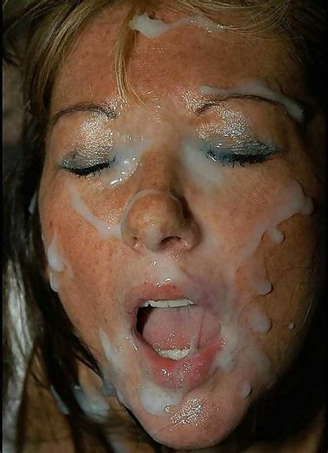 Ginger Whore With Cum Ropes Face Painted Bukkake