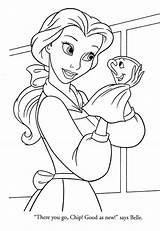Baby Belle Coloring Pages Disney Amazing Getcolorings Color Princess sketch template