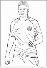 Bruyne Kevin Coloring Pages Football Player Soccer Color Printable Online Print Kids sketch template