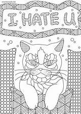 Coloring Pages Hate Adult Colouring Books Choose Board sketch template