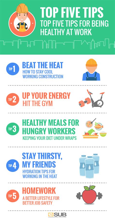 tips   healthy  work