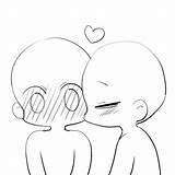 Anime Body Chibi Couple Bases Drawings Base Drawing Poses Cute Manga Reference Sketch Easy Sketches Kissing Draw Tips Templates References sketch template