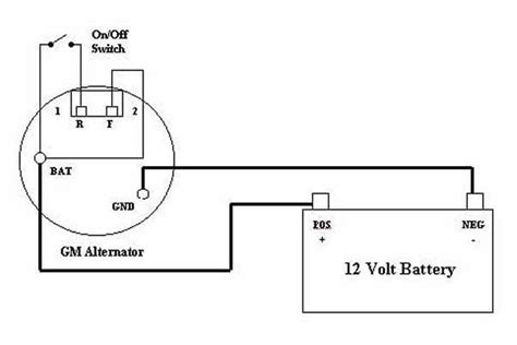 gm  pin alternator wiring diagram wiring diagram info
