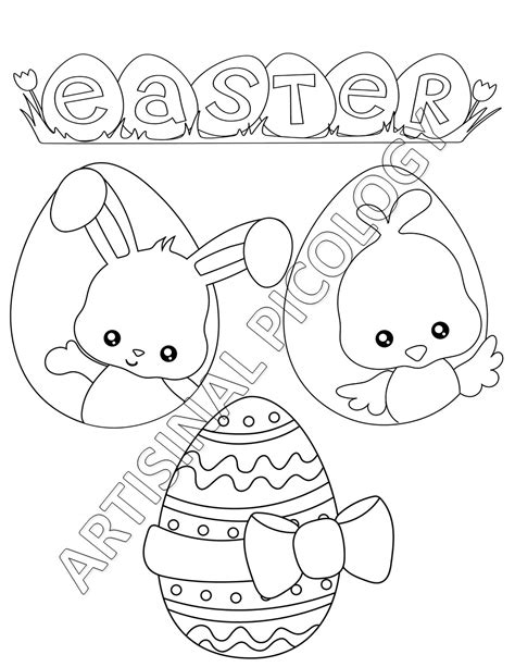 easter coloring pages  kids kids coloring sheets easter etsy