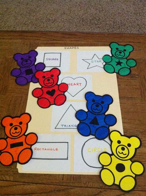 file folder game  preschoolers shape matching file folder games