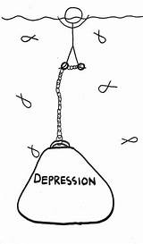 Depression Drawing Doodle Chronicles Tumblr Happy Illness When Feels Through sketch template