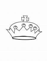Crown Coloring Pages Fairy Kids Tales Print Simple Index Crowns King Library Clipart Popular Template Colpages Folders sketch template
