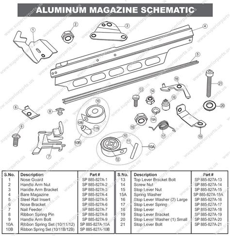 sp   aluminum magazine  hitachi nra nra framing nailers  ebay