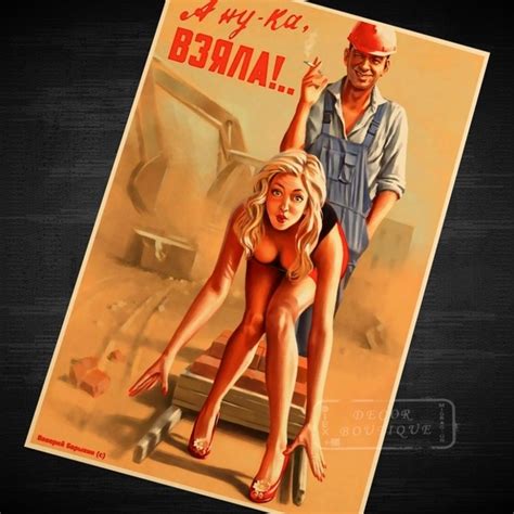 worker cigarette blonde beauty sexy pin up ussr soviet