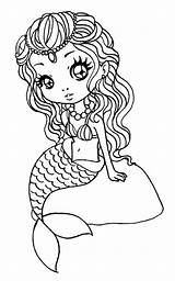 Sirena Sirenas Zuri Craftsy Sirene Imprimir Freebies Stampare Sirenita Mermaids Unicorni Seres Dibujar Stamps Digi Artículo Actividades sketch template