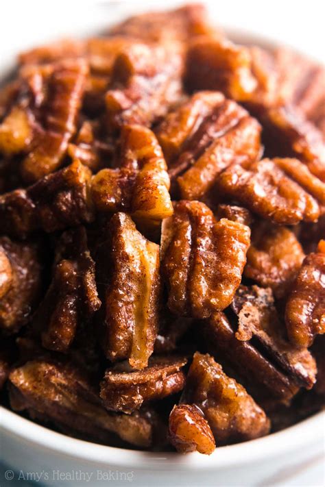 minute candied pecans amys healthy baking