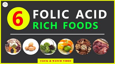 Top 6 Foods Rich In Folic Acid Nutri And Beauty Youtube
