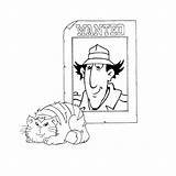 Gadget Inspector Coloring Detective Pages Books Q4 sketch template