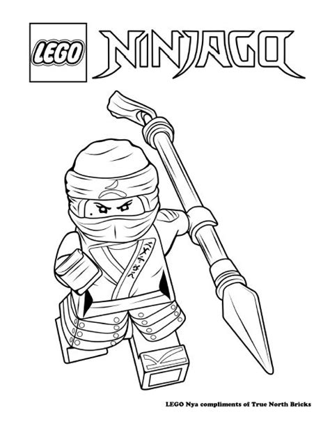 coloring page ninja  true north bricks ninjago coloring pages