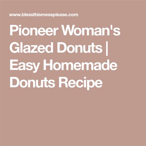 Pioneer Woman S Glazed Donuts Recipe Donut Recipes