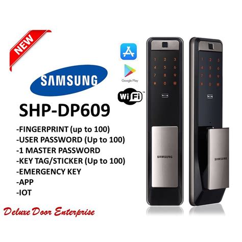 samsung smart door lock shp dp609 new dp609 iot smart
