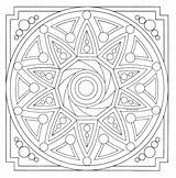 Mandala Coloring Pages Square Centerblog sketch template