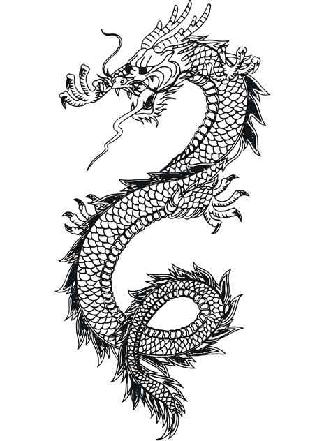 chinese dragon coloring page  printable coloring pages  kids