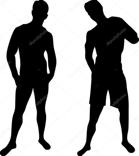 2 sexy men silhouettes — stock vector © gubh83 2151600