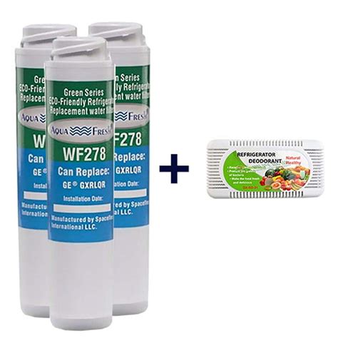 Aqua Fresh Replacement Water Filter For Ge Gxrlqr 3 Pack With Free