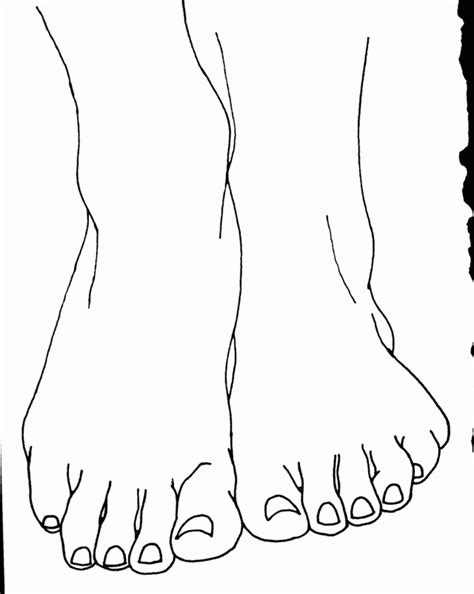 foot coloring pages coloring home