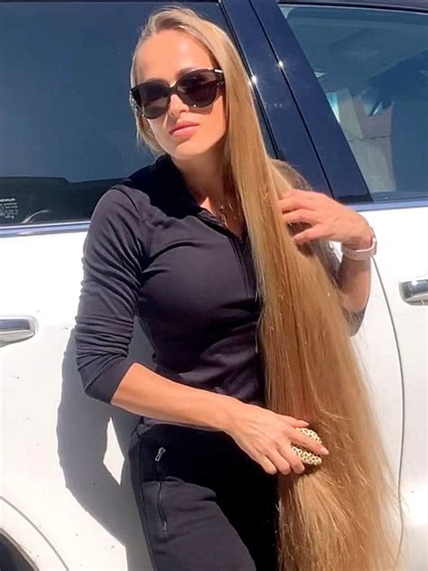 Video Long Blonde Hair Big Car Realrapunzels