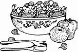 Salad Clip Svg Onlinelabels sketch template