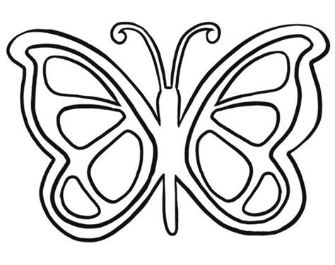 butterfly template printable clipart