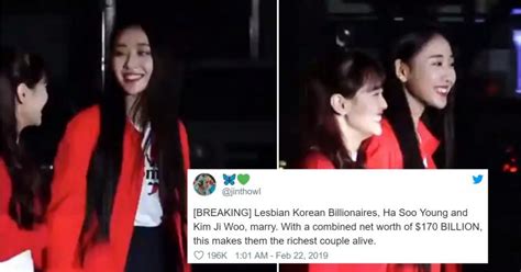 k pop idols go viral after being called korean lesbian billionaire couple worth 170 billion
