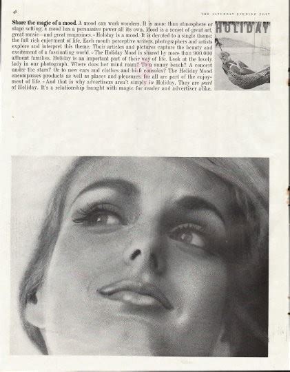 1961 holiday magazine vintage ad magic of mood