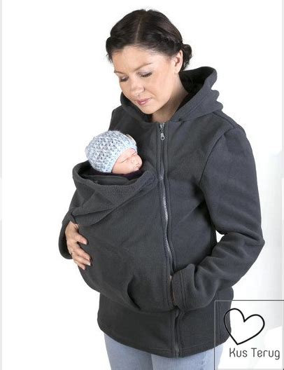 baby mama jas jas voor moeder en kind kus terug bear hoodie baby carrier pullover hoodie