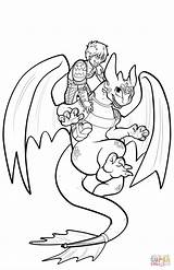 Toothless Hiccup Krokmou Coloriage Ohnezahn Harold Nocturne Ausmalbild Flying Furia Furie Buia Sdentato Trainer Astrid sketch template