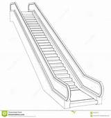 Escalator Draadkader Rendent Fil Techniek sketch template