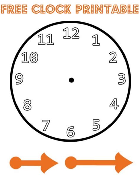 clock pictures printable clipart