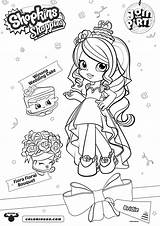Coloring Shopkins Pages Shoppies Shopkin Party Bridie Printable Kids Doll Cute Join Colouring Color Bouquet Winona Flora Floral Cake Wedding sketch template