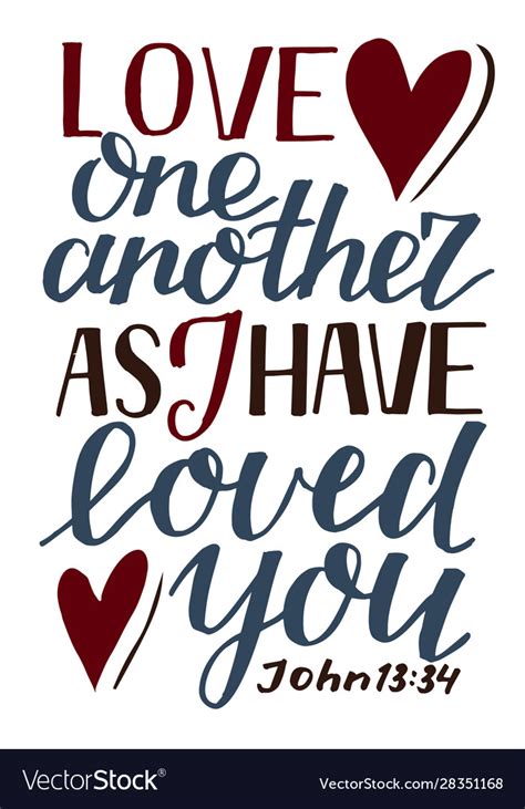hand lettering love      loved vector image