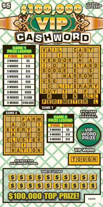 Tx Lottery Scratch Offs Ticket Odds Prizes Payouts And Info