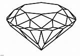 Diamond Coloring Pages Shape Drawing sketch template