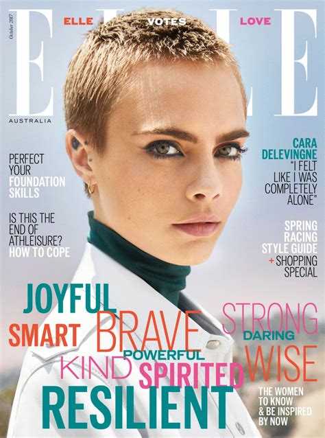 Cara Delevingne Elle Magazine Australia October 2017 Issue • Celebmafia