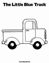 Blue Truck Coloring Little Pages Clipart Birthday Printable Car Kids Party Preschoolers Color Trucks Preschool Book Books Activities Colouring Sheets sketch template