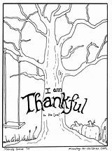 Coloring Thanksgiving Pages Ministry Children Thankful Am sketch template